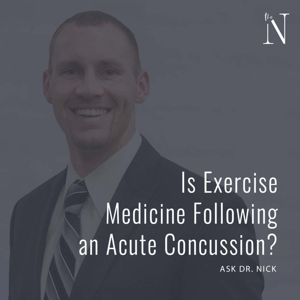 exercise following concussion