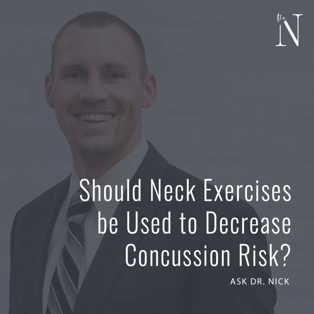 Concussions and Neck Exercises